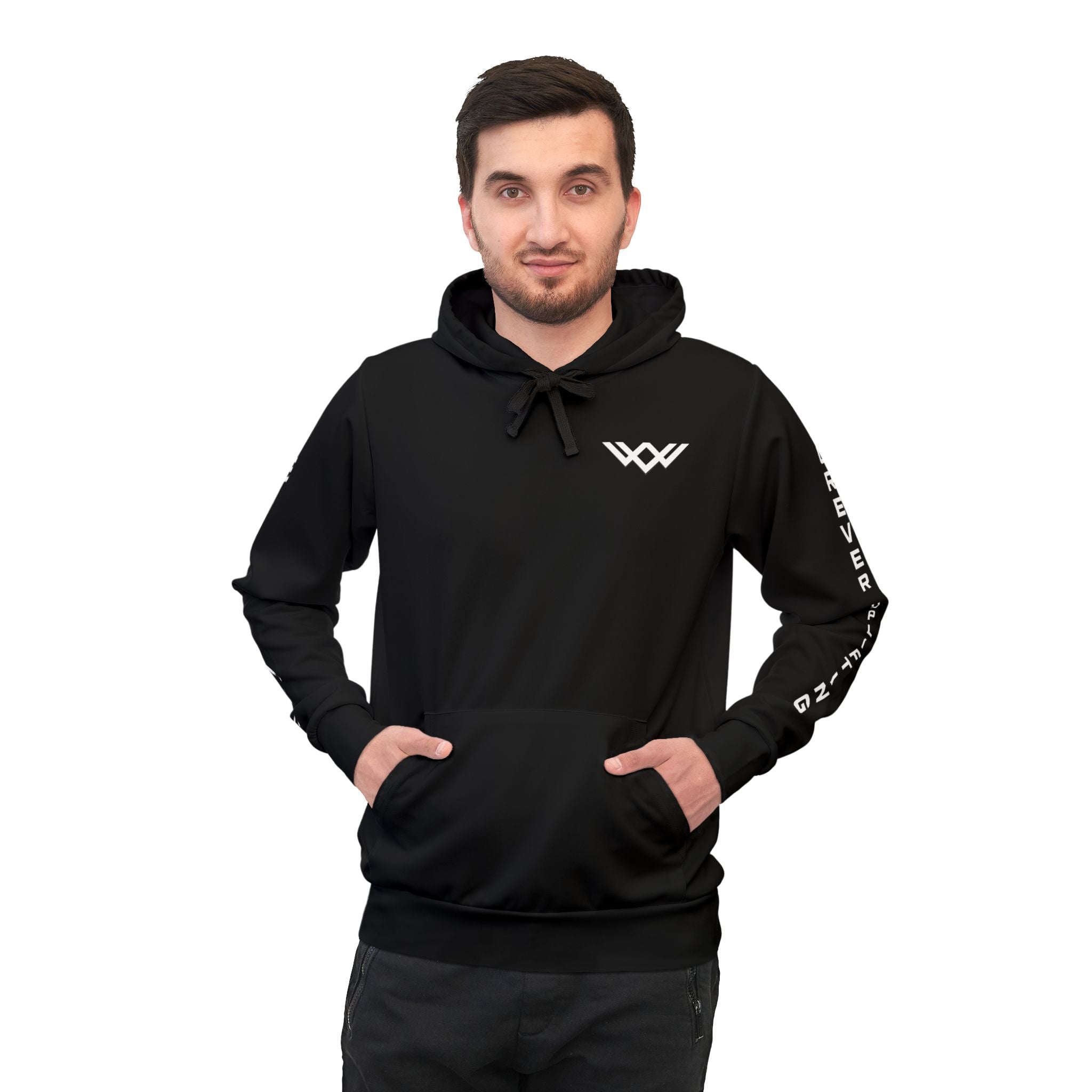 Never Settle™ Signature Premium Hoodie | Black | Forever Uplifting Fitness™