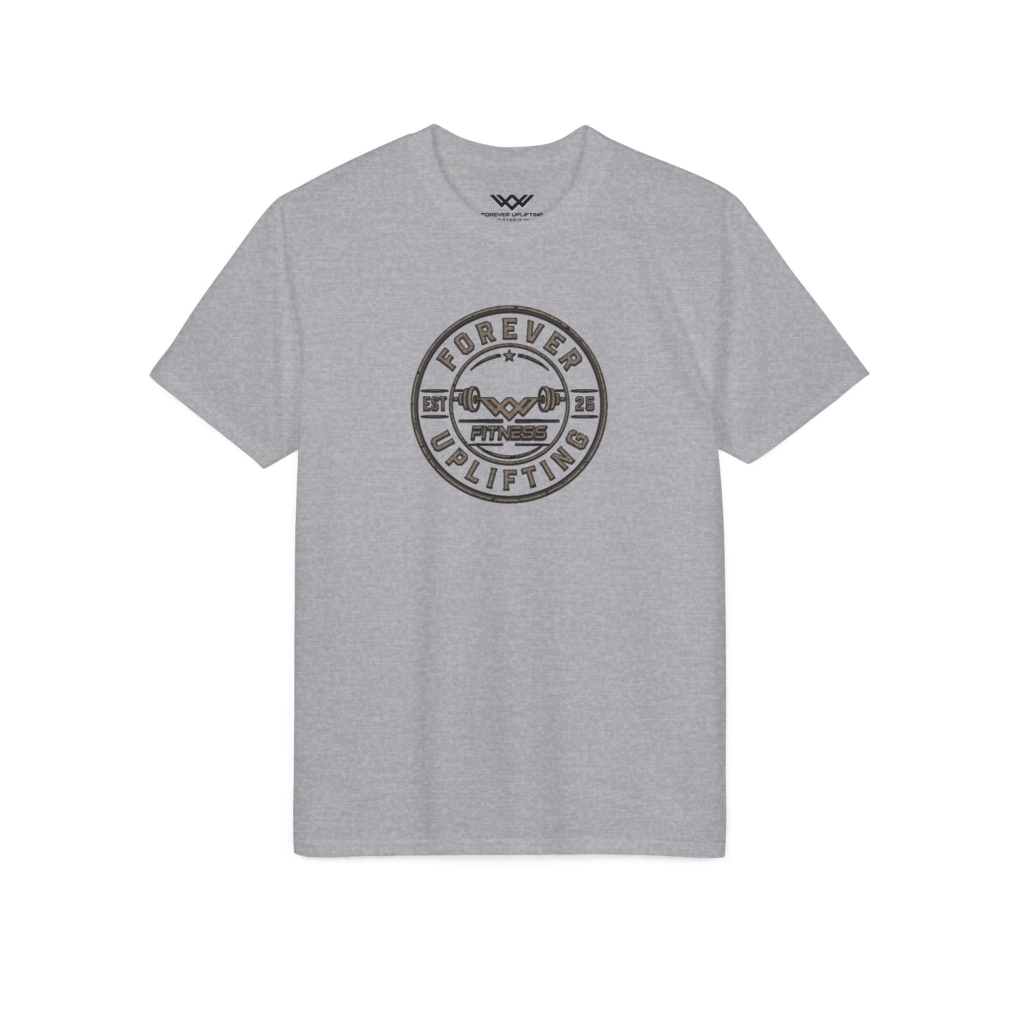 Vintage Circle Logo Performance Gym T-Shirt | Forever Uplifting Fitness