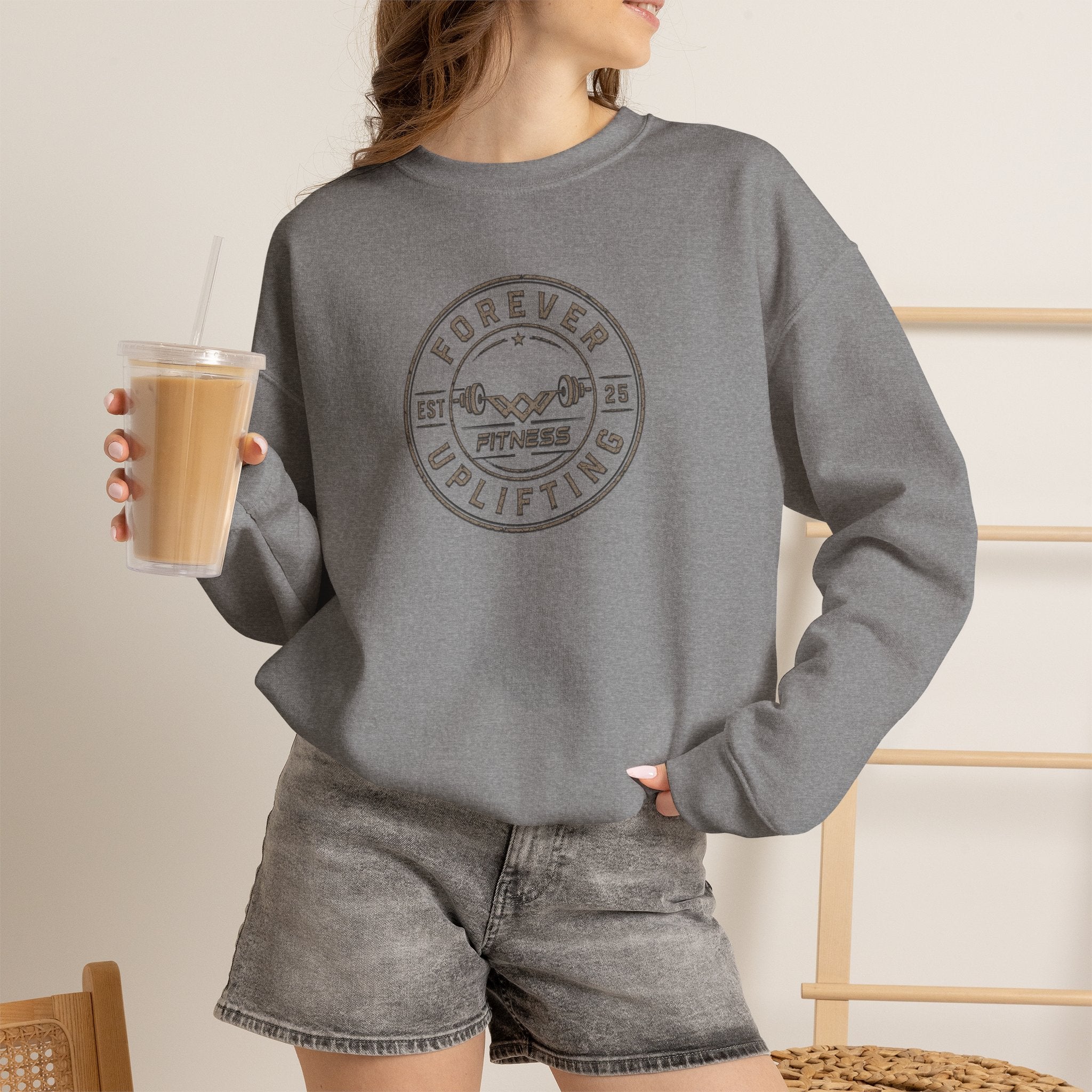 Vintage Circle Logo Premium Sweatshirt | Forever Uplifting Fitness