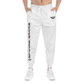 Never Settle™ Premium Gym Joggers | White | Forever Uplifting Fitness™
