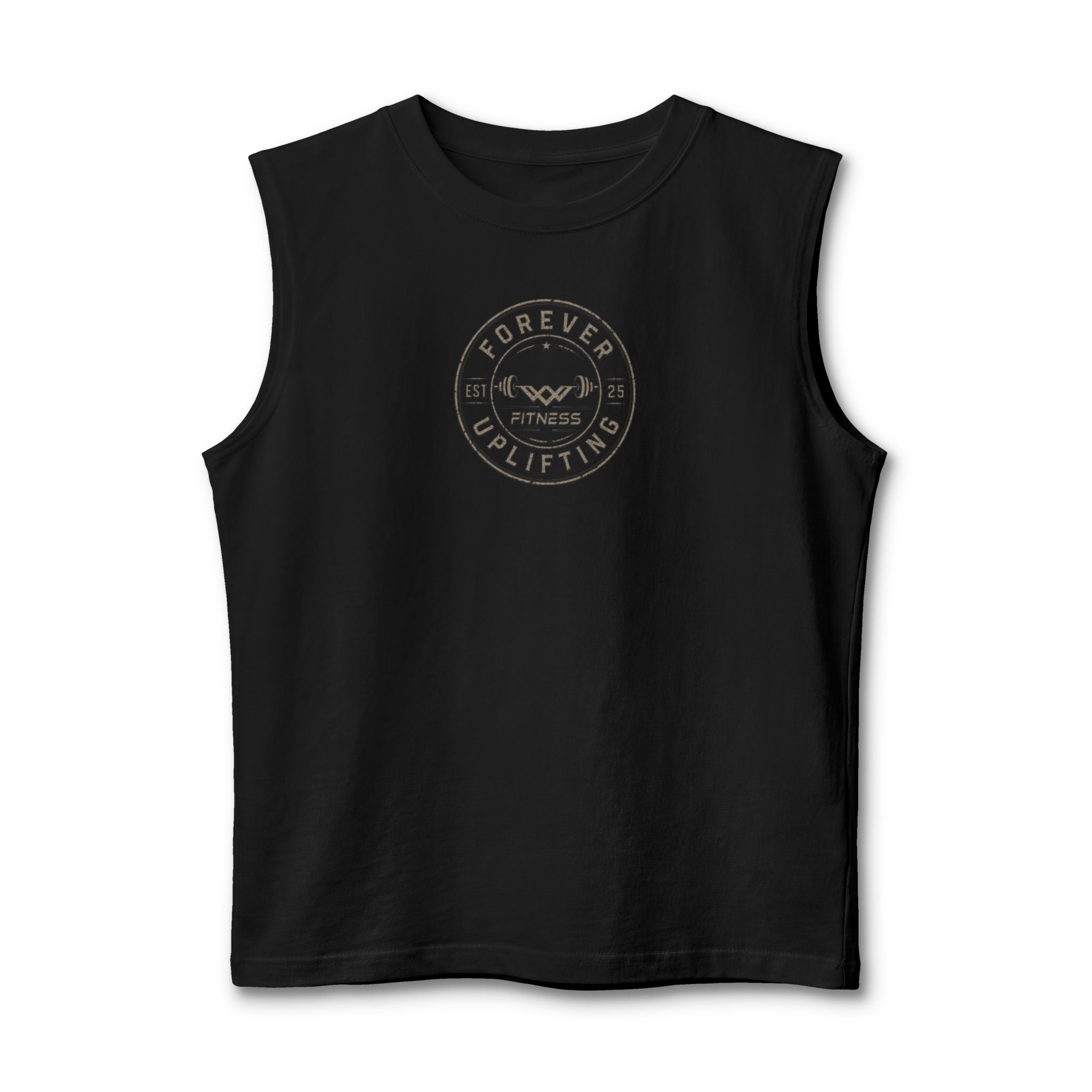 Vintage Circle Logo Premium Muscle Tank | Forever Uplifting Fitness