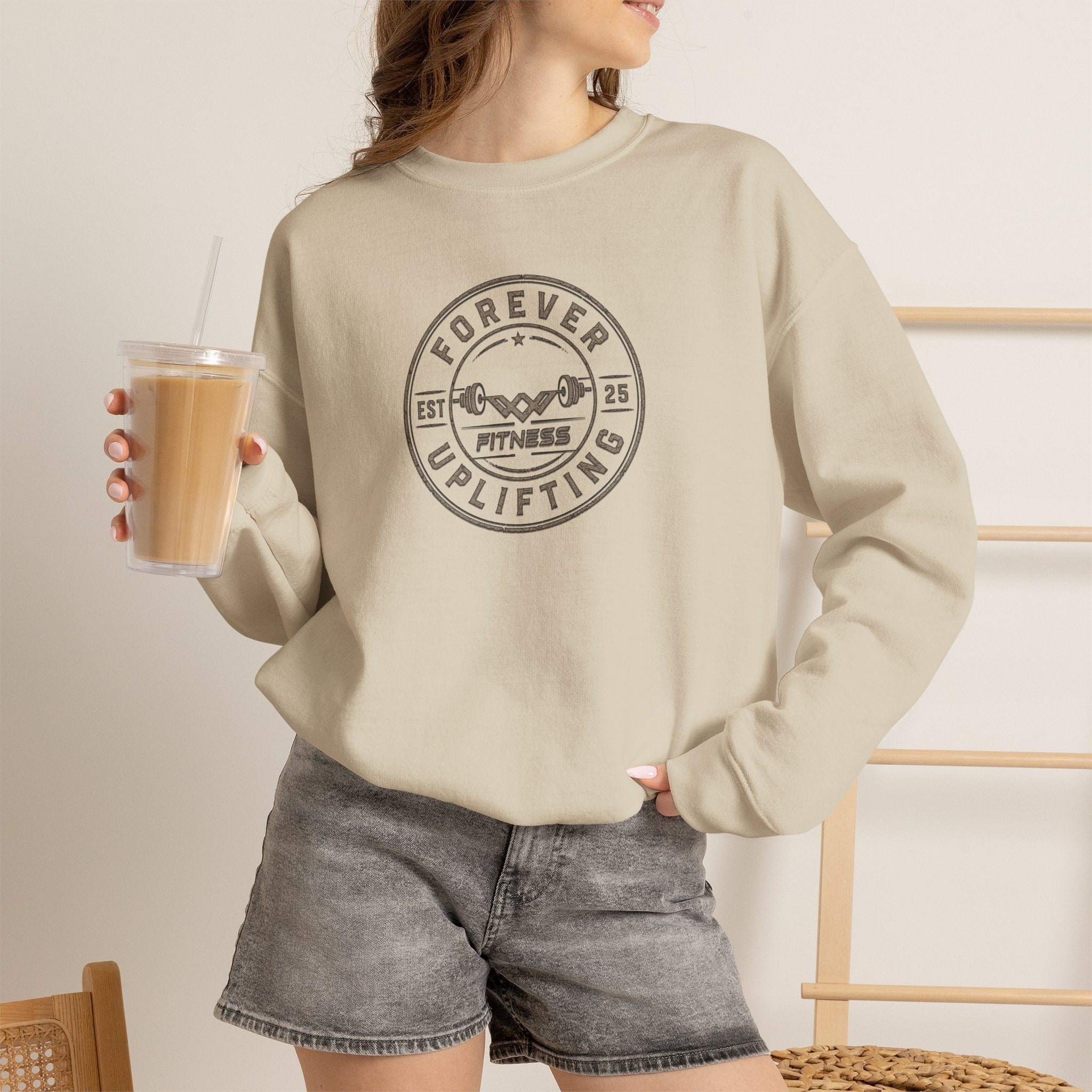 Vintage Circle Logo Premium Sweatshirt | Forever Uplifting Fitness