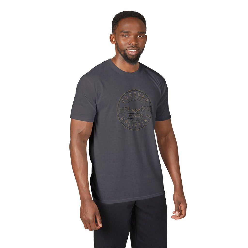 Vintage Circle Logo Performance Gym T-Shirt | Forever Uplifting Fitness