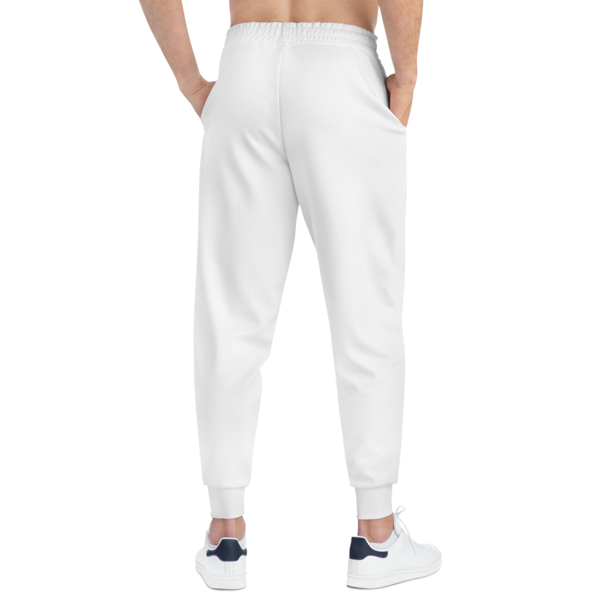 Never Settle™ Premium Gym Joggers | White | Forever Uplifting Fitness™