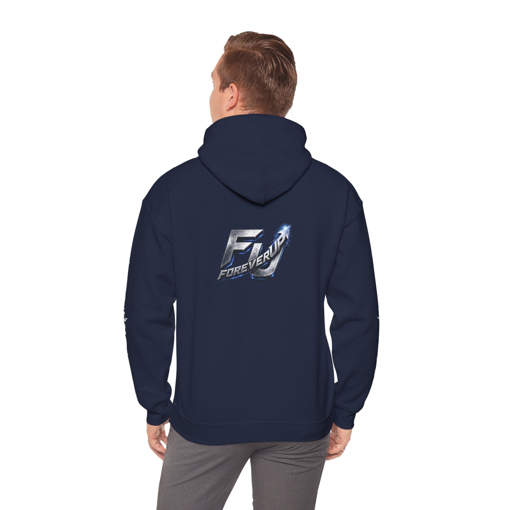 Motivational Pullover Hoodie – ForeverUP Graphic Edition | Forever Uplifting Studio
