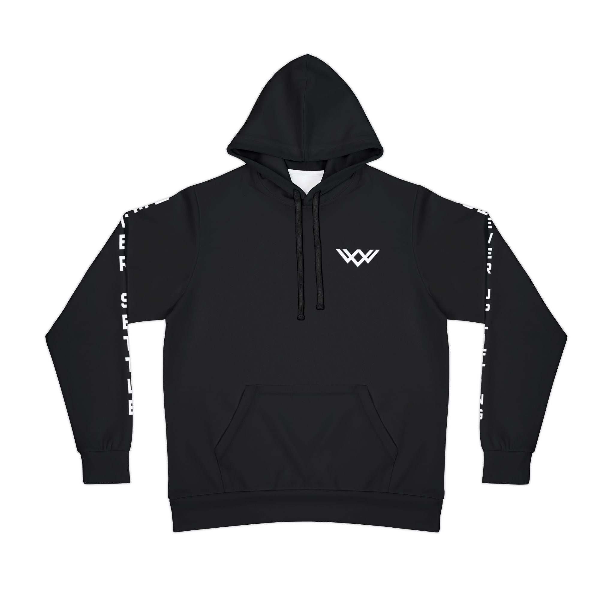 Never Settle™ Signature Premium Hoodie | Black | Forever Uplifting Fitness™