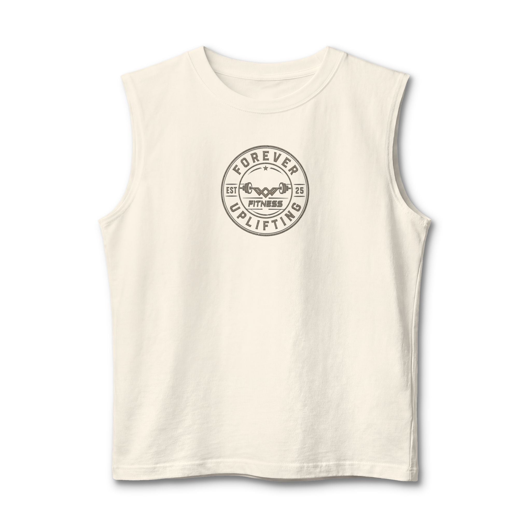 Vintage Circle Logo Premium Muscle Tank | Forever Uplifting Fitness