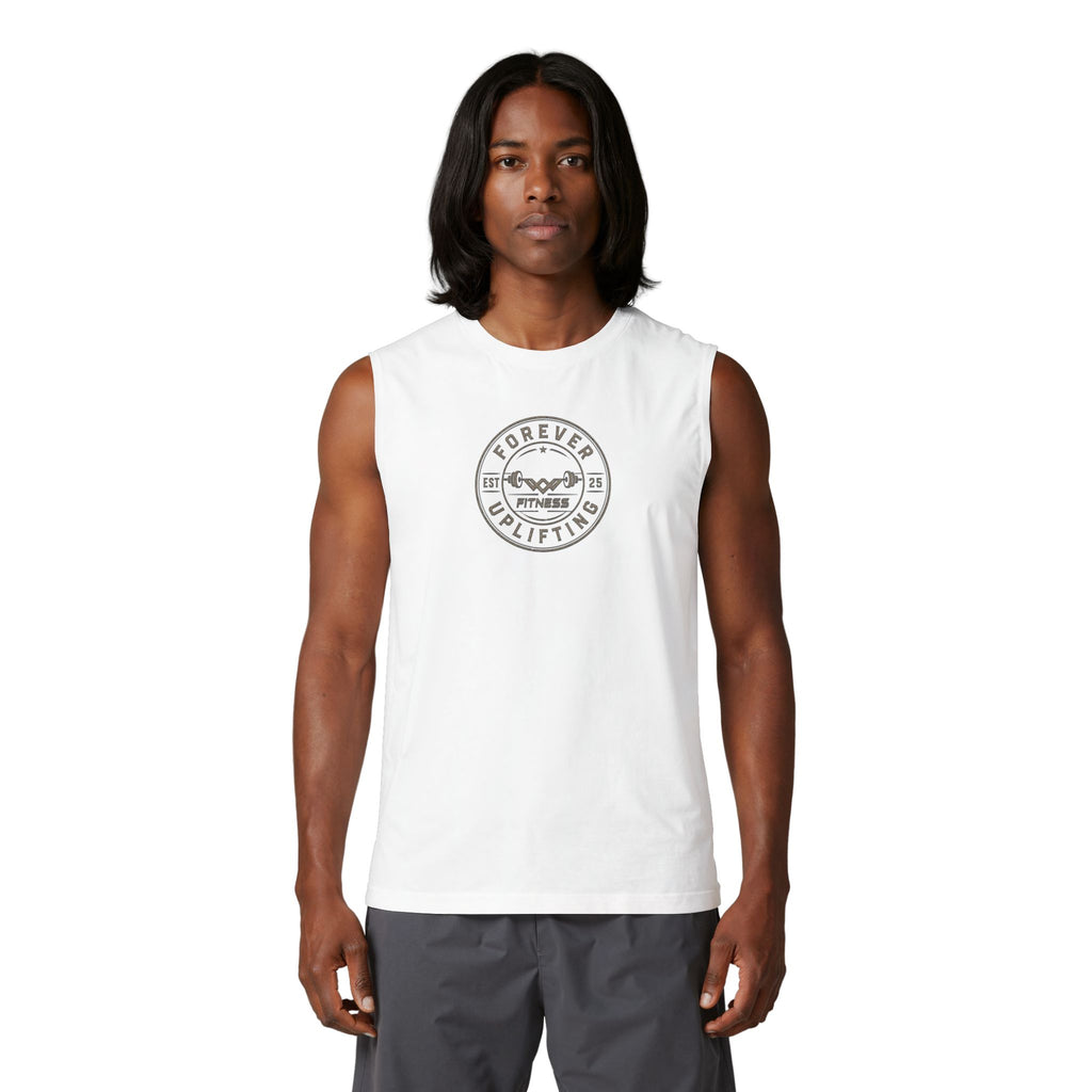 Vintage Circle Logo Premium Muscle Tank | Forever Uplifting Fitness