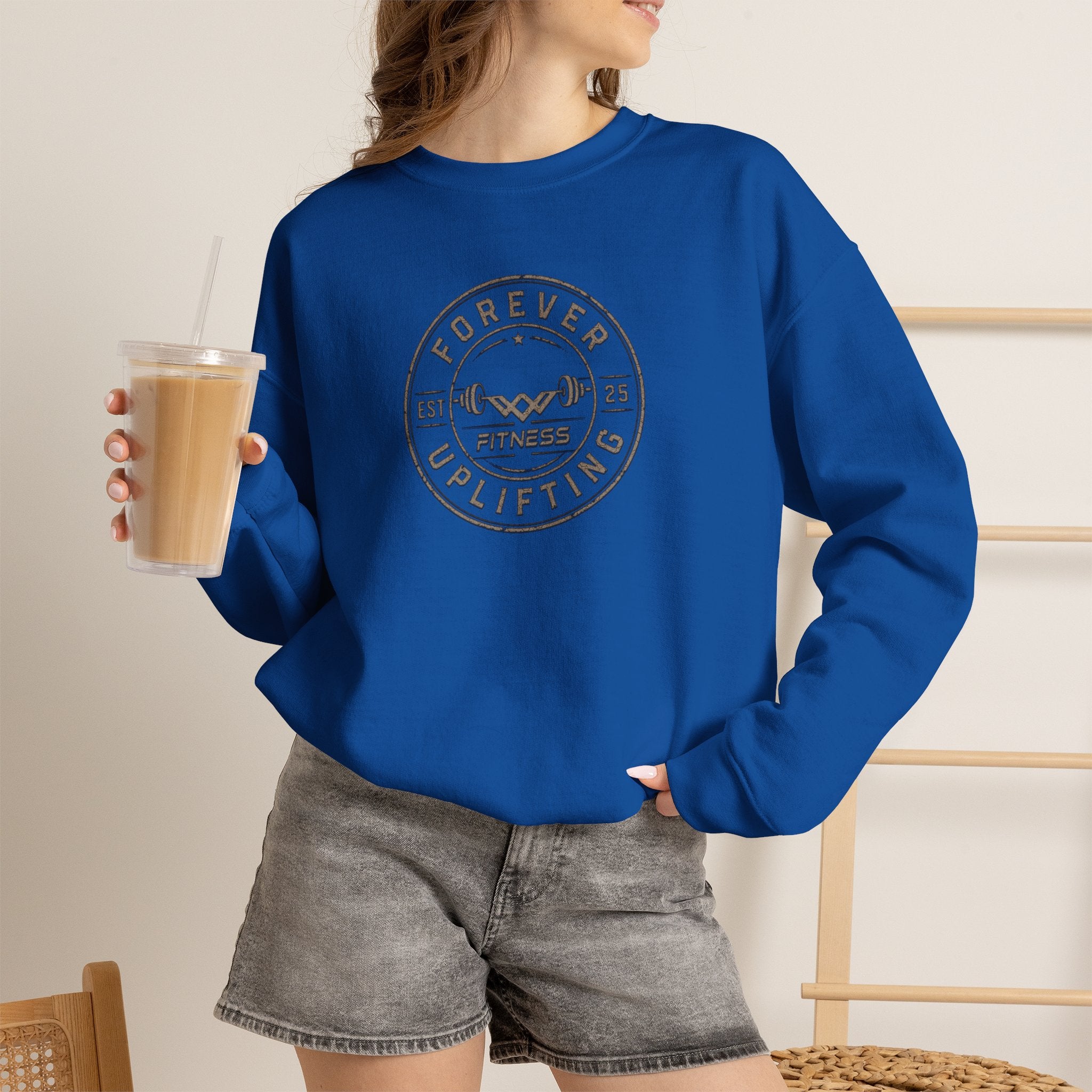 Vintage Circle Logo Premium Sweatshirt | Forever Uplifting Fitness
