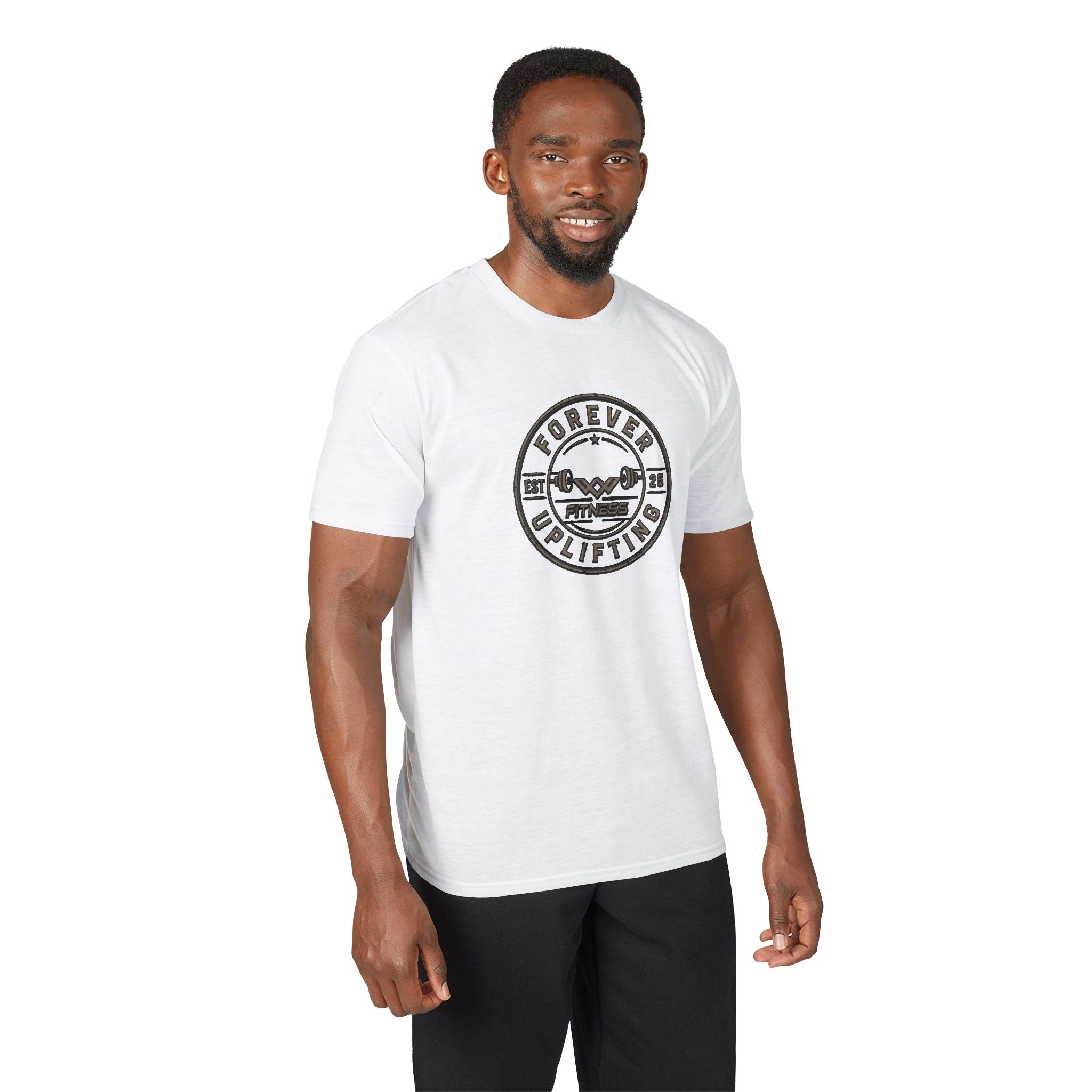 Vintage Circle Logo Performance Gym T-Shirt | Forever Uplifting Fitness