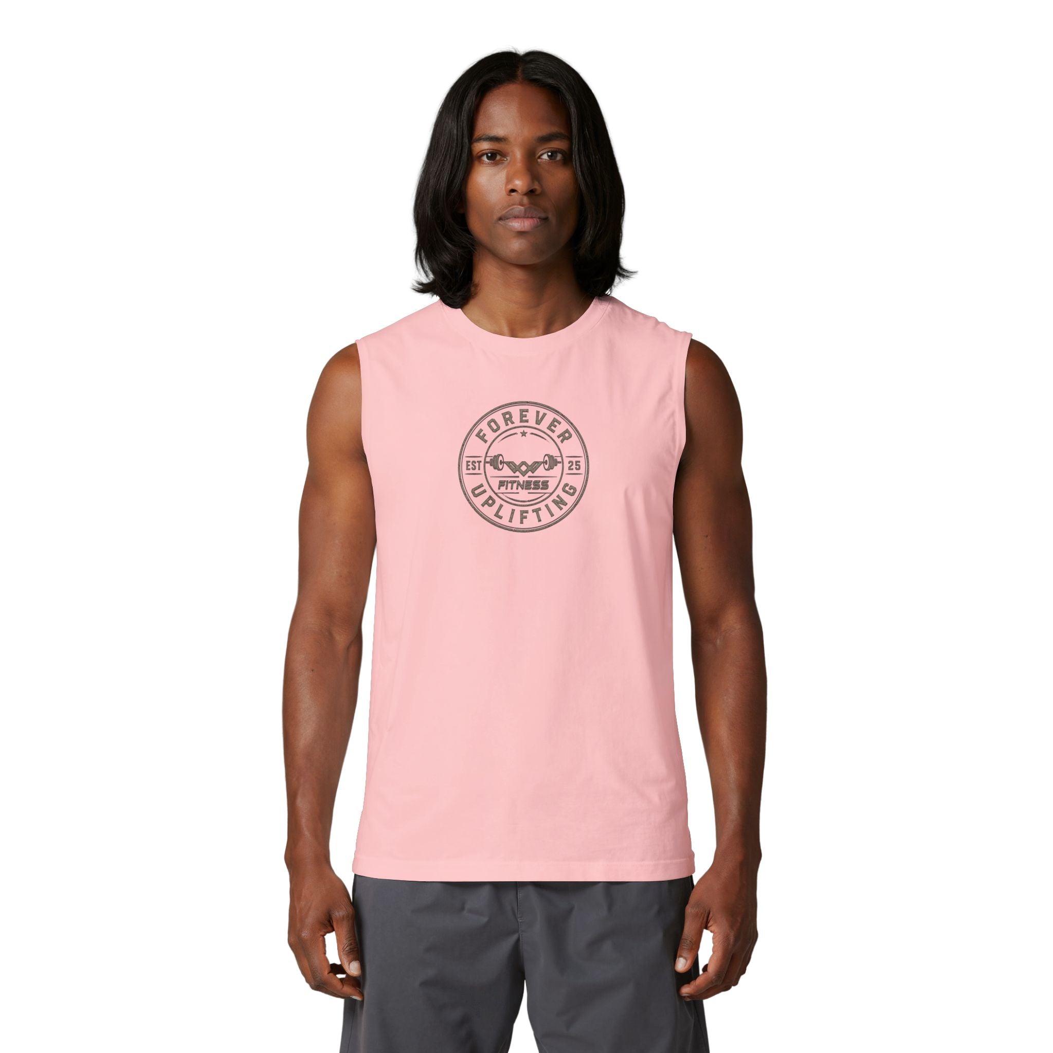 Vintage Circle Logo Premium Muscle Tank | Forever Uplifting Fitness