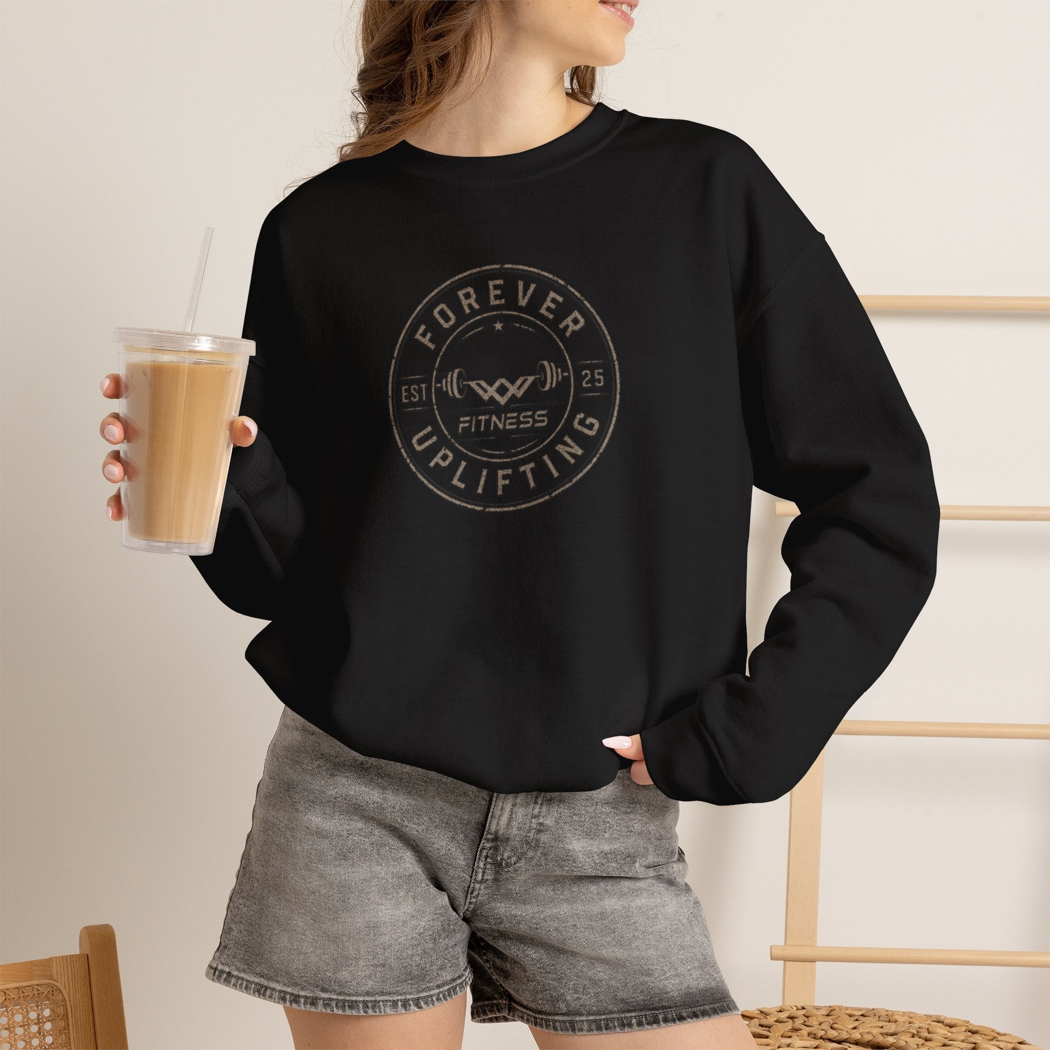 Vintage Circle Logo Premium Sweatshirt | Forever Uplifting Fitness