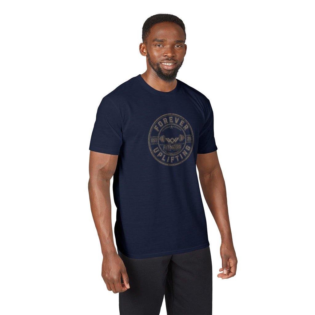 Vintage Circle Logo Performance Gym T-Shirt | Forever Uplifting Fitness