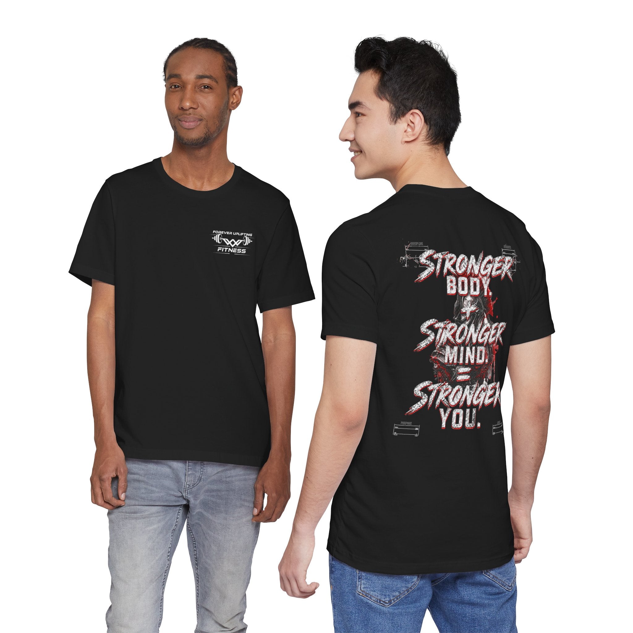 Stronger You Spartan Premium Gym T-Shirt | Forever Uplifting Fitness