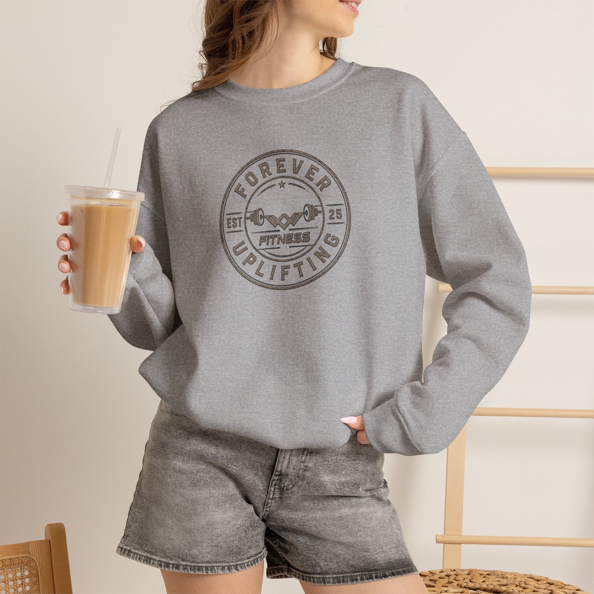 Vintage Circle Logo Premium Sweatshirt | Forever Uplifting Fitness