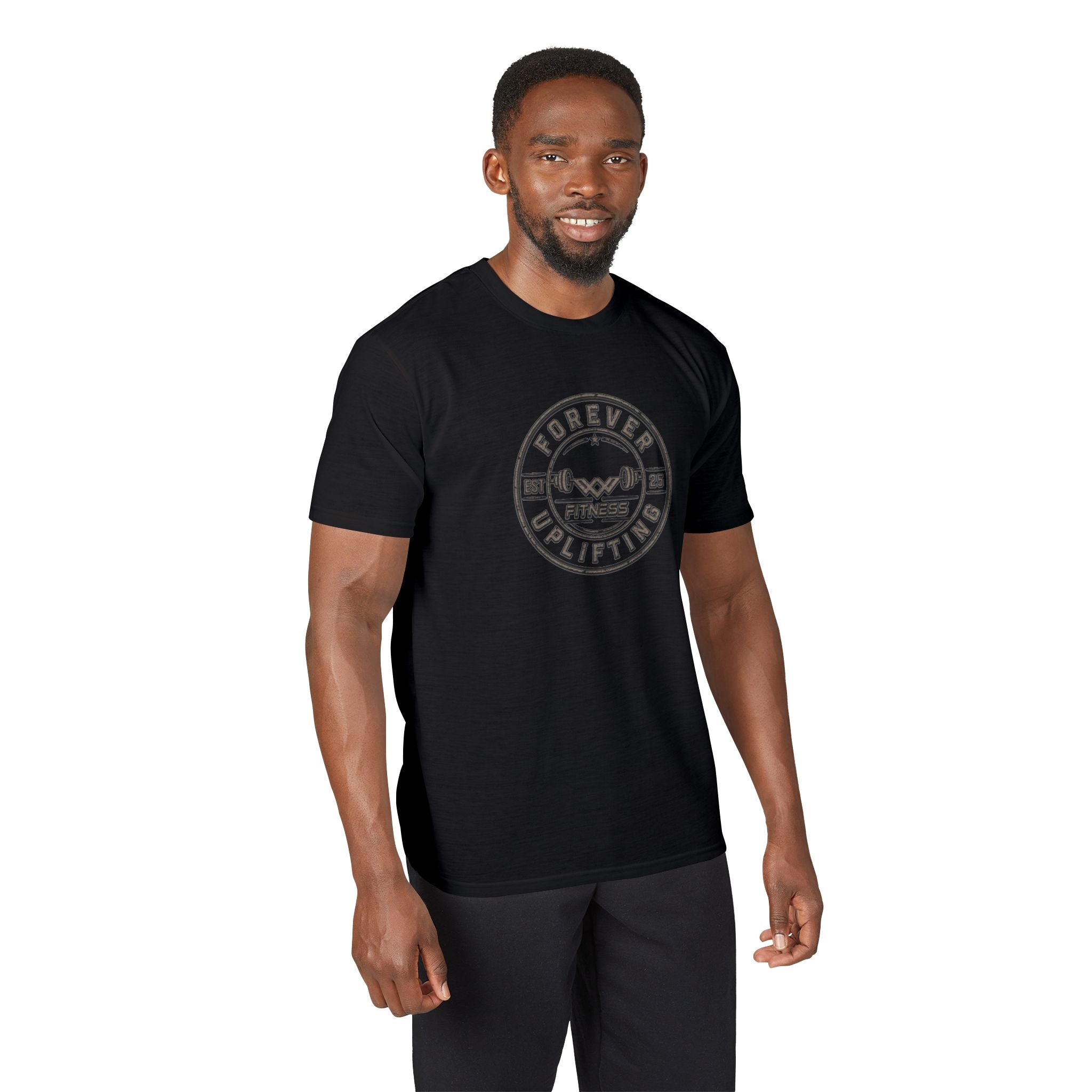 Vintage Circle Logo Performance Gym T-Shirt | Forever Uplifting Fitness