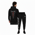 Never Settle™ Training Set | Black | Hoodie + Joggers | Forever Uplifting Fitness